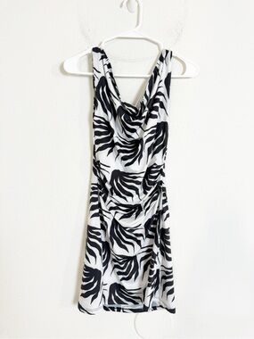 Maisie wilen volte sleeveless palm print mini dress